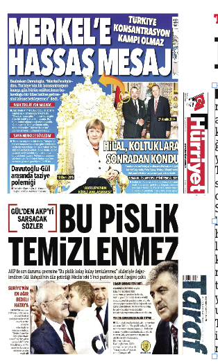 Taraf'ı Gül, Hürriyet'i de Yıldız Sarayı yalanladı